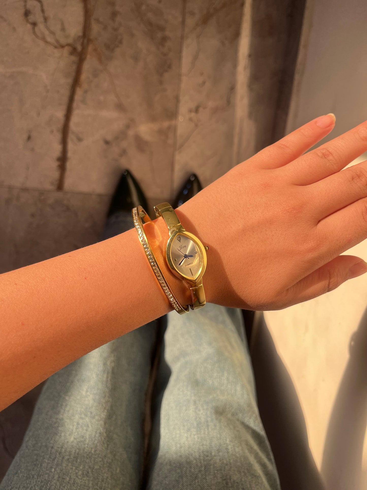 Cuff style watch