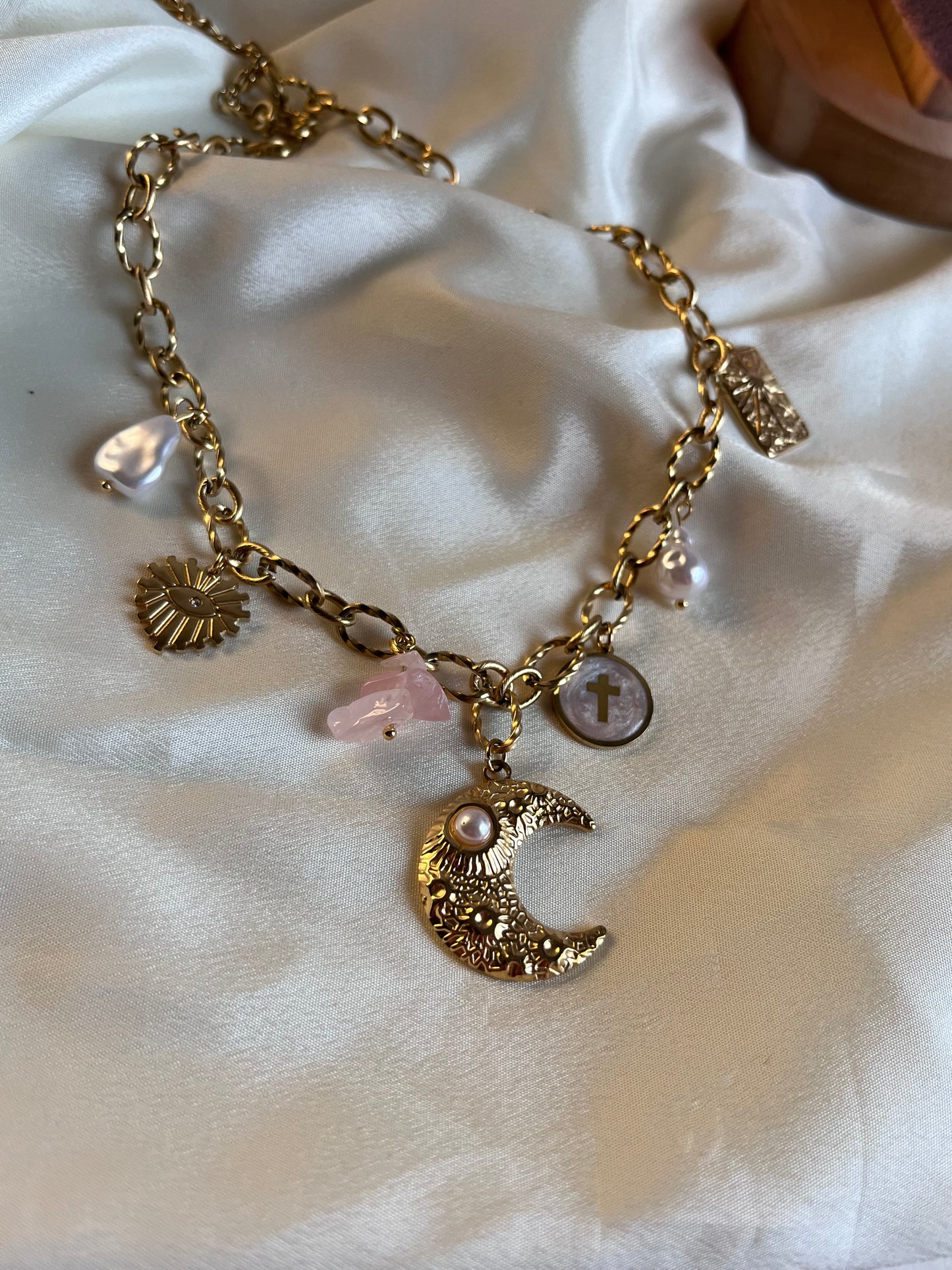 Moon with charms