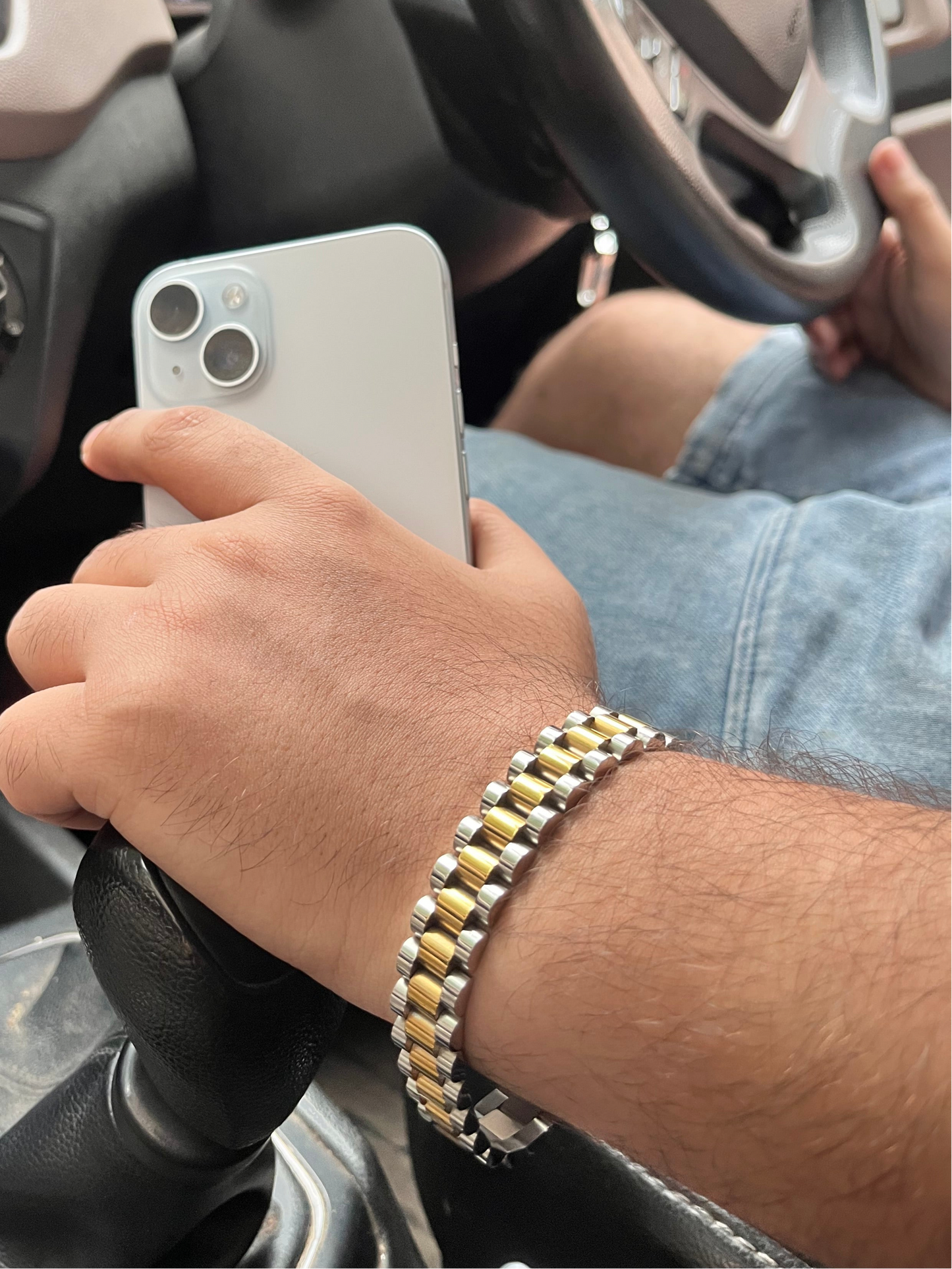 Men’s silver and gold Bracelet