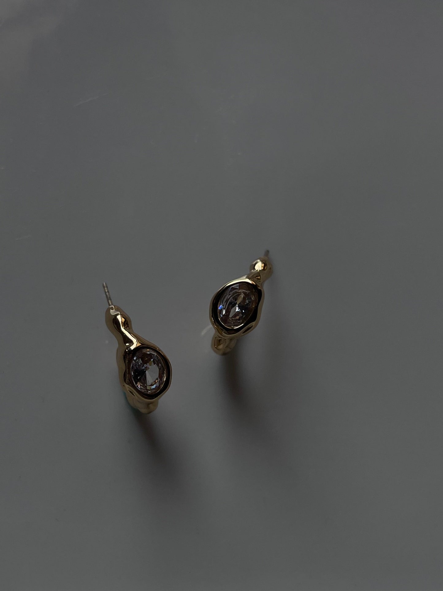 Amy solitaire earrings