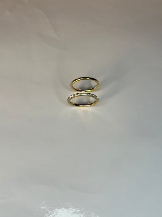 Two Single Bands Ring