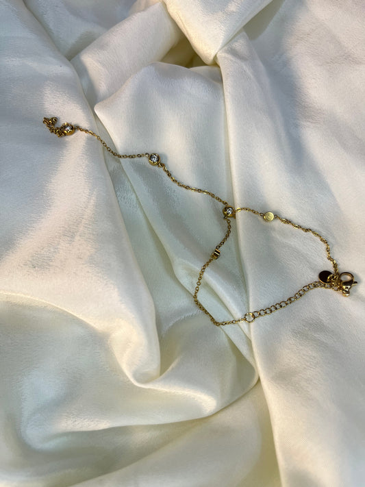 Stone Hand Ring Chain
