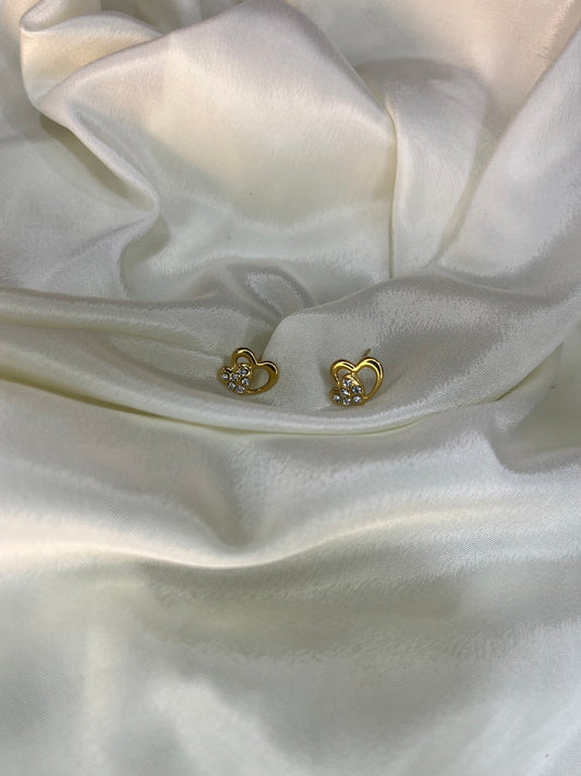 Double Heart Earings