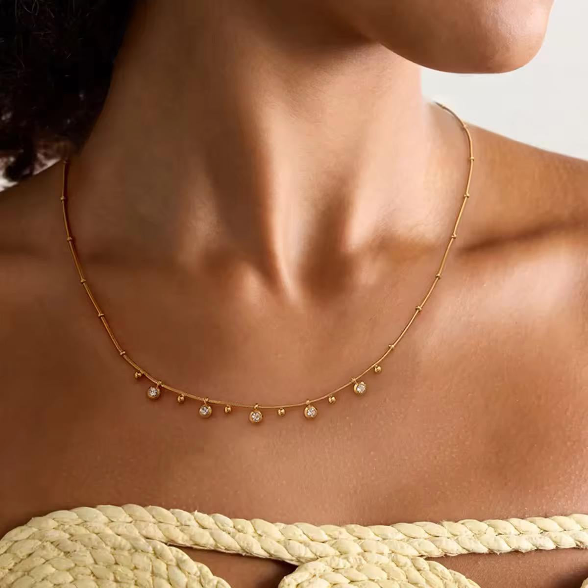 Multiple stone Necklace