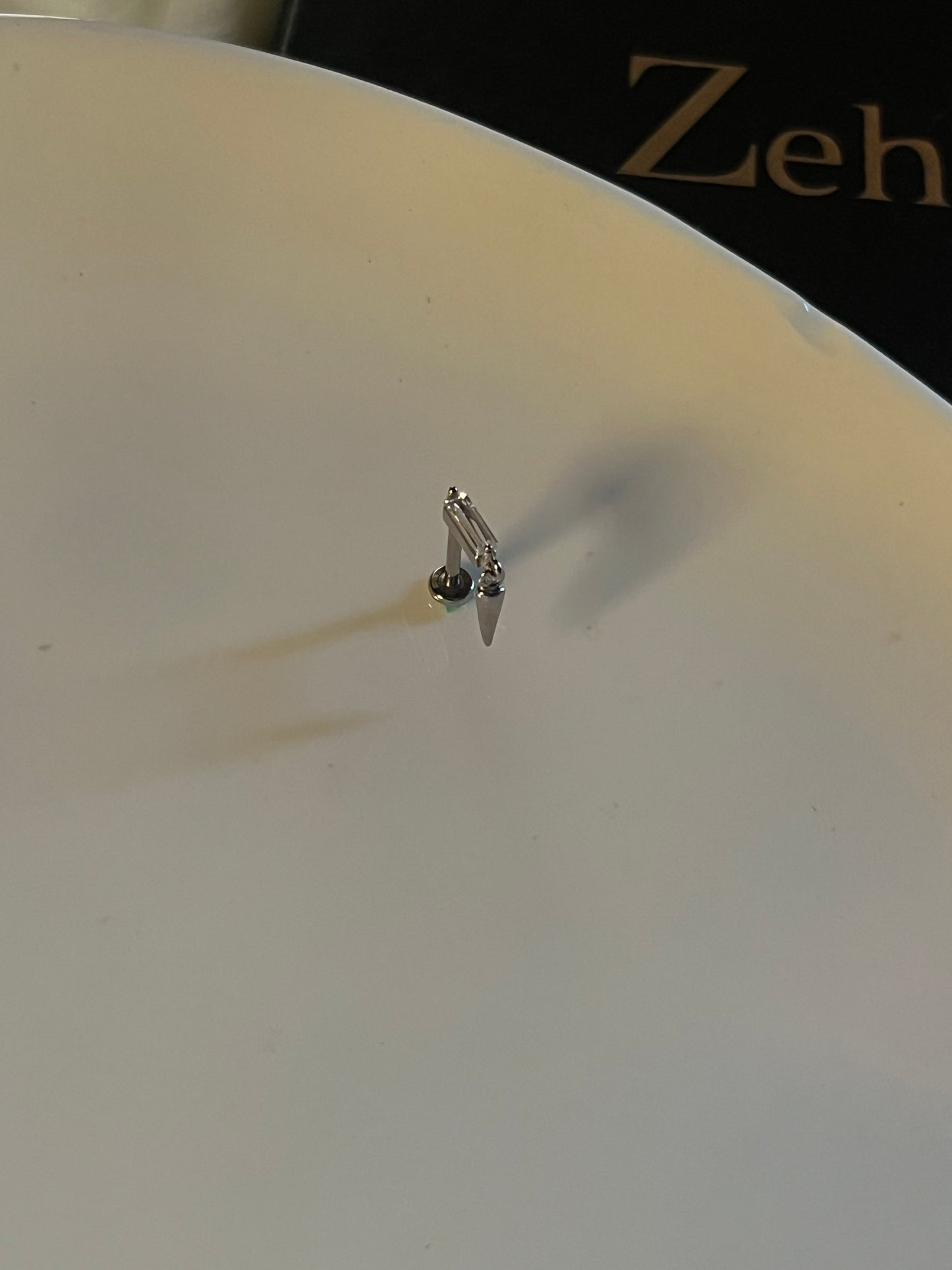 Silver Hanging Single Stud
