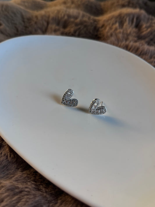 Heart studs