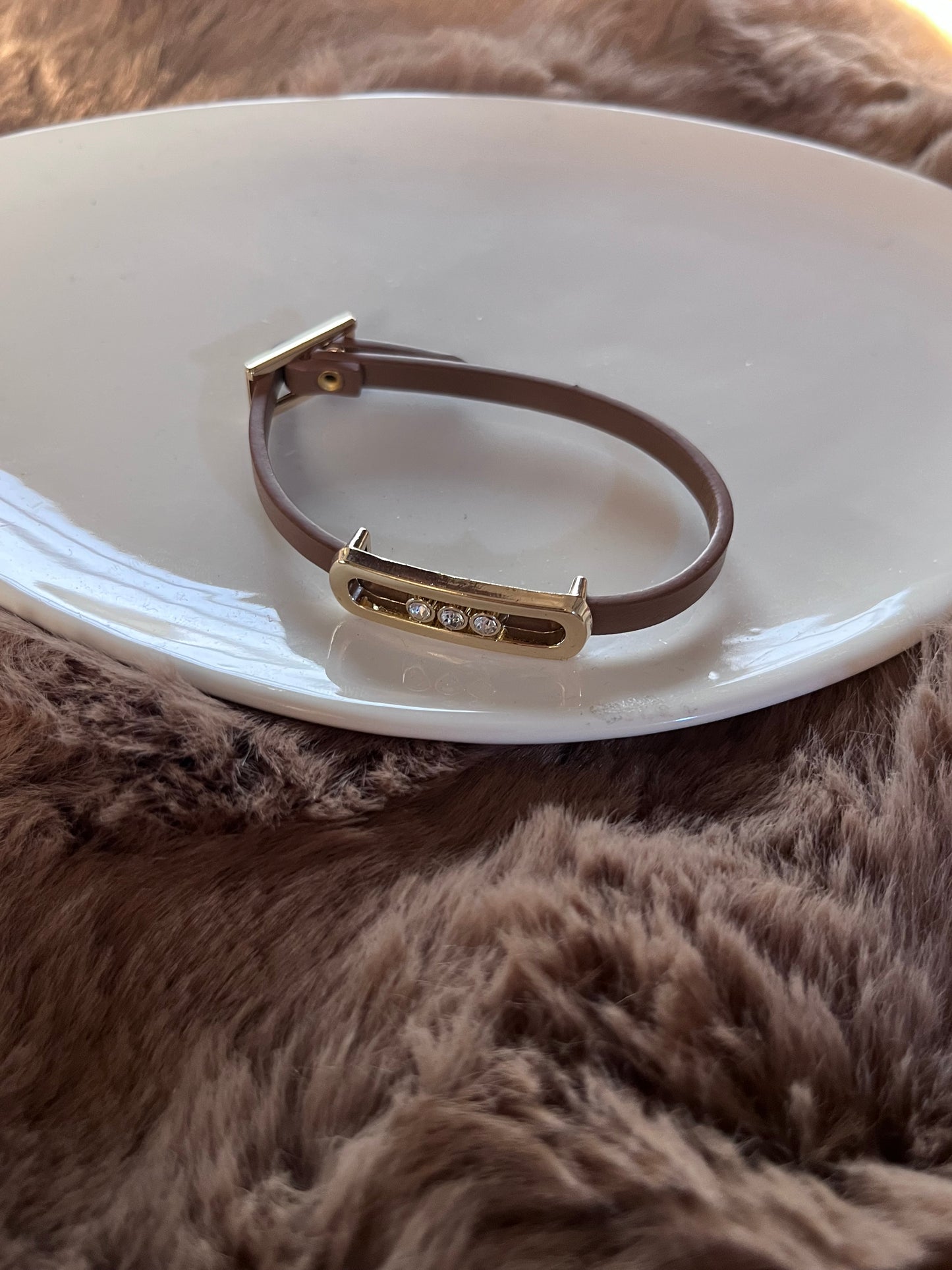 Messika leather bracelet