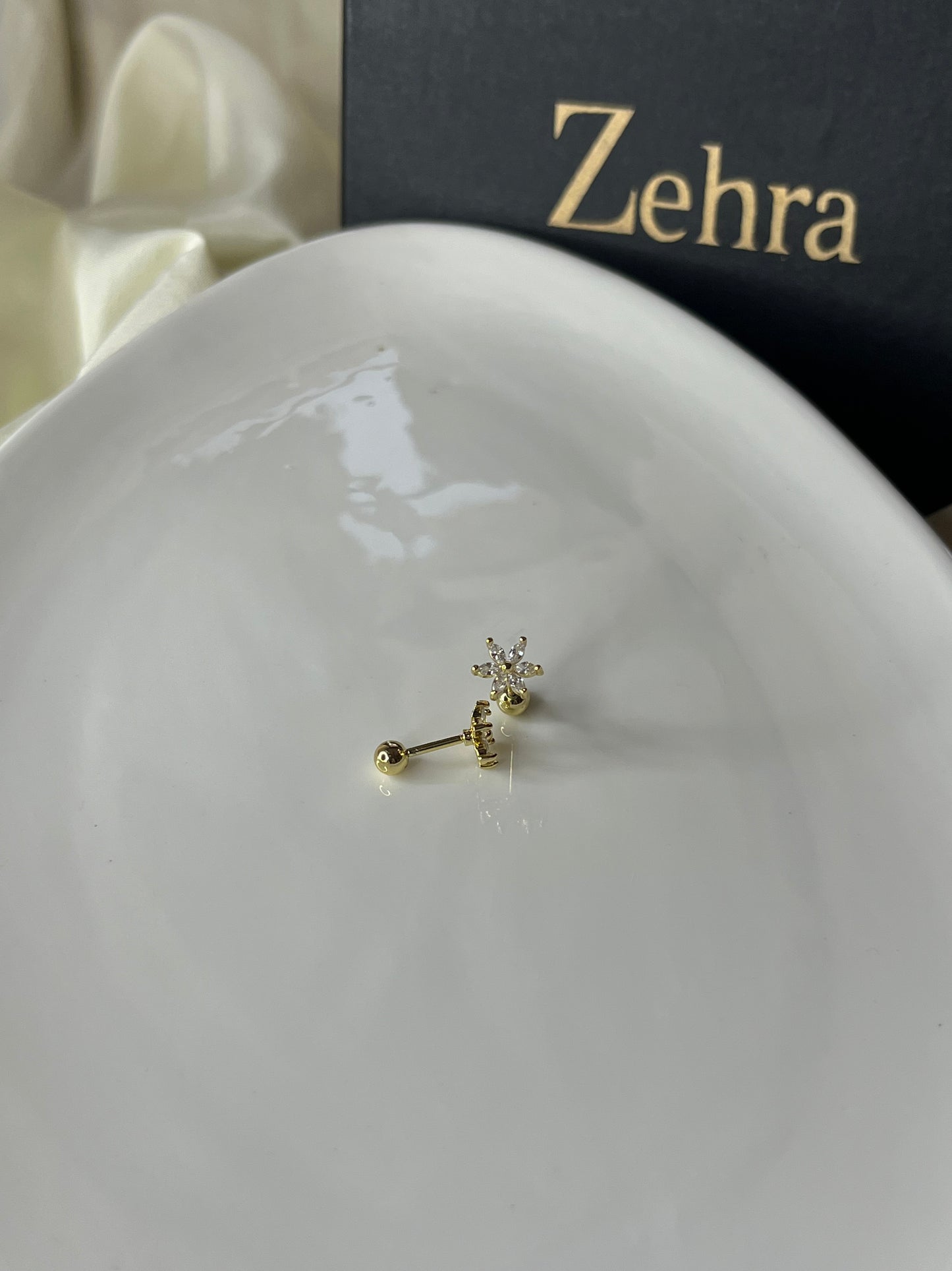 Flower Studs Pair
