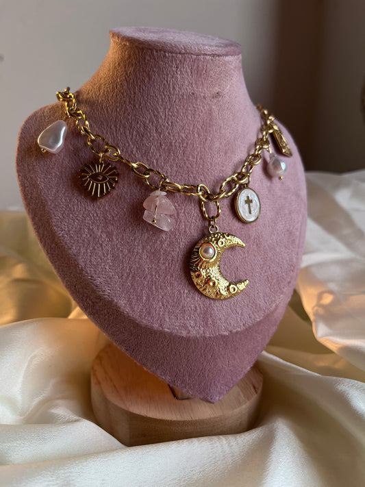 Moon with charms