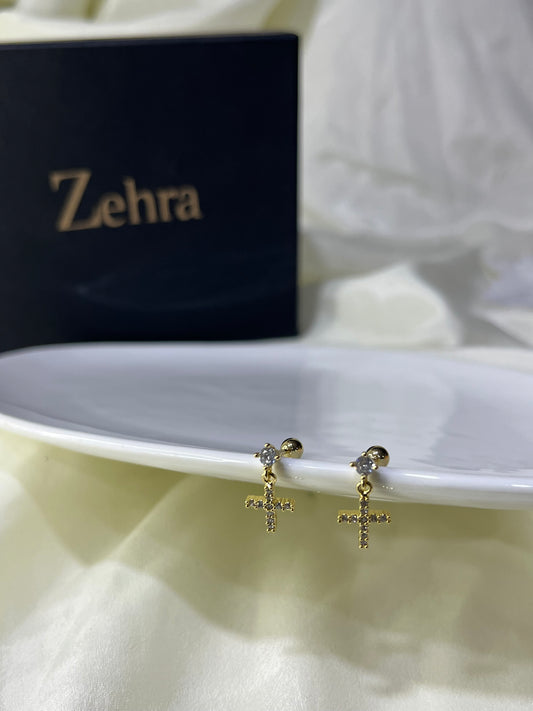 Criss Cross Studs Pair