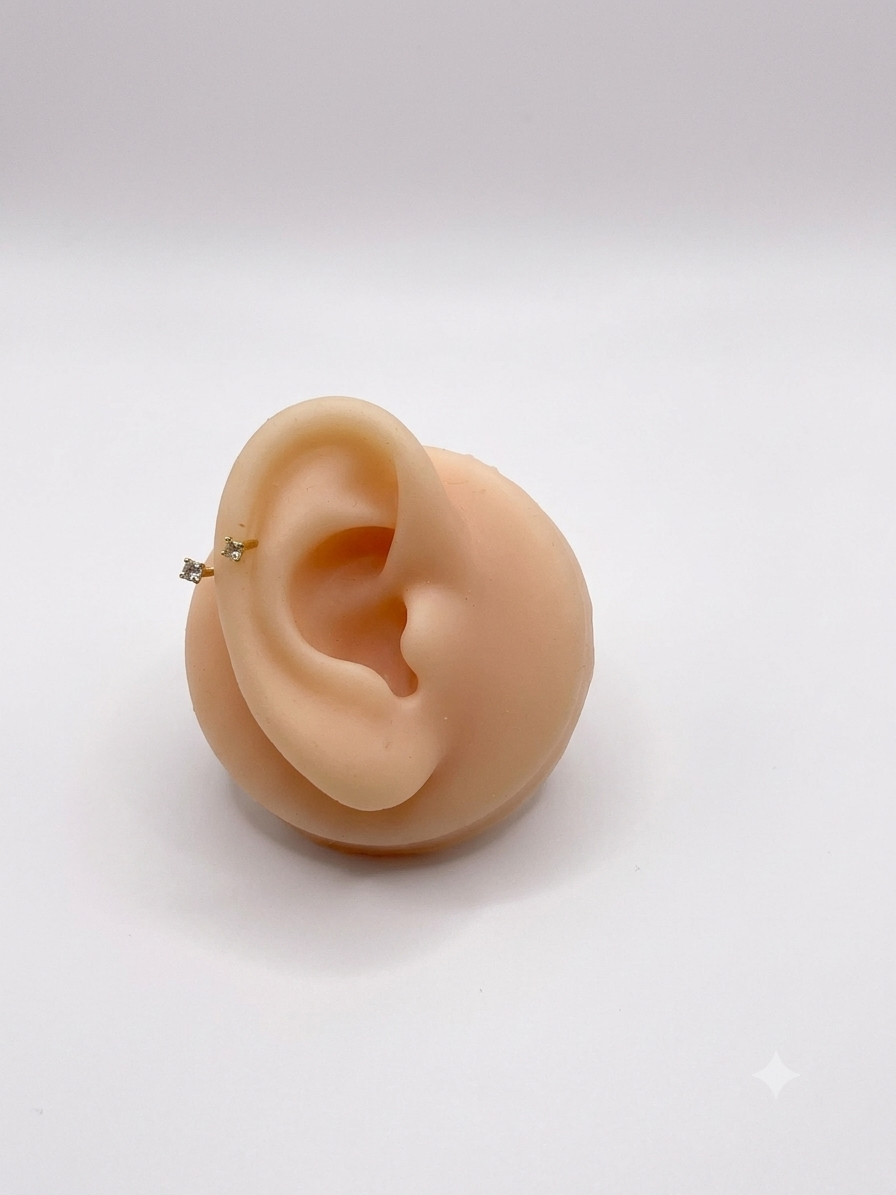 Double Side Illusion Stud (pair)