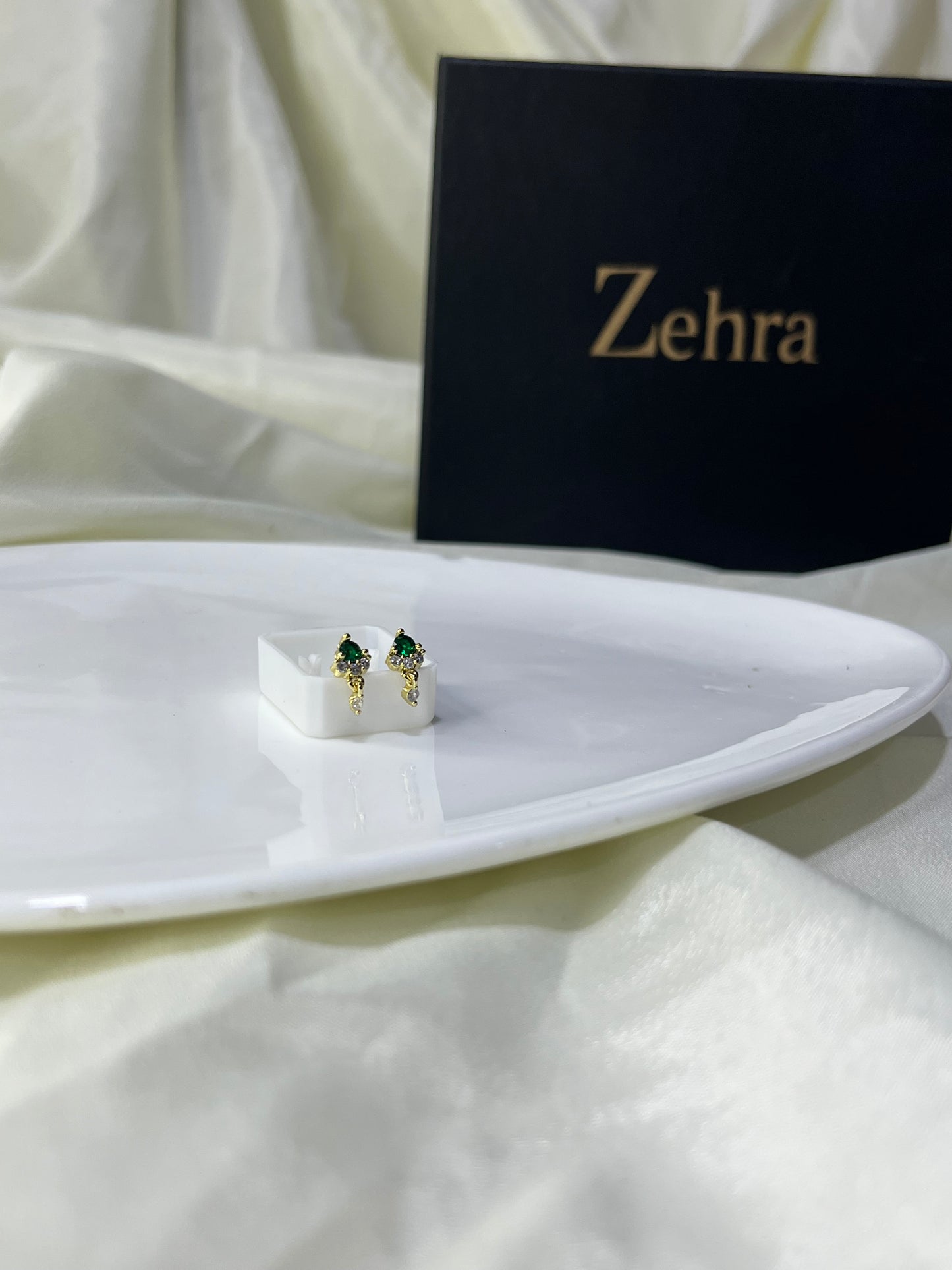 Green Stone Hanging Pair