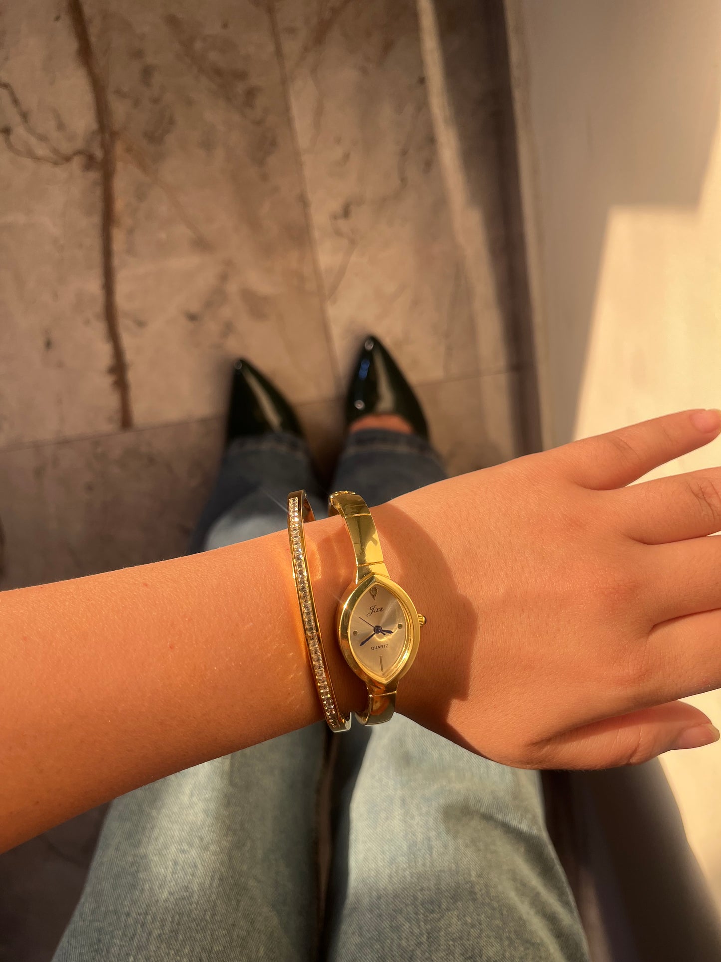 Cuff style watch