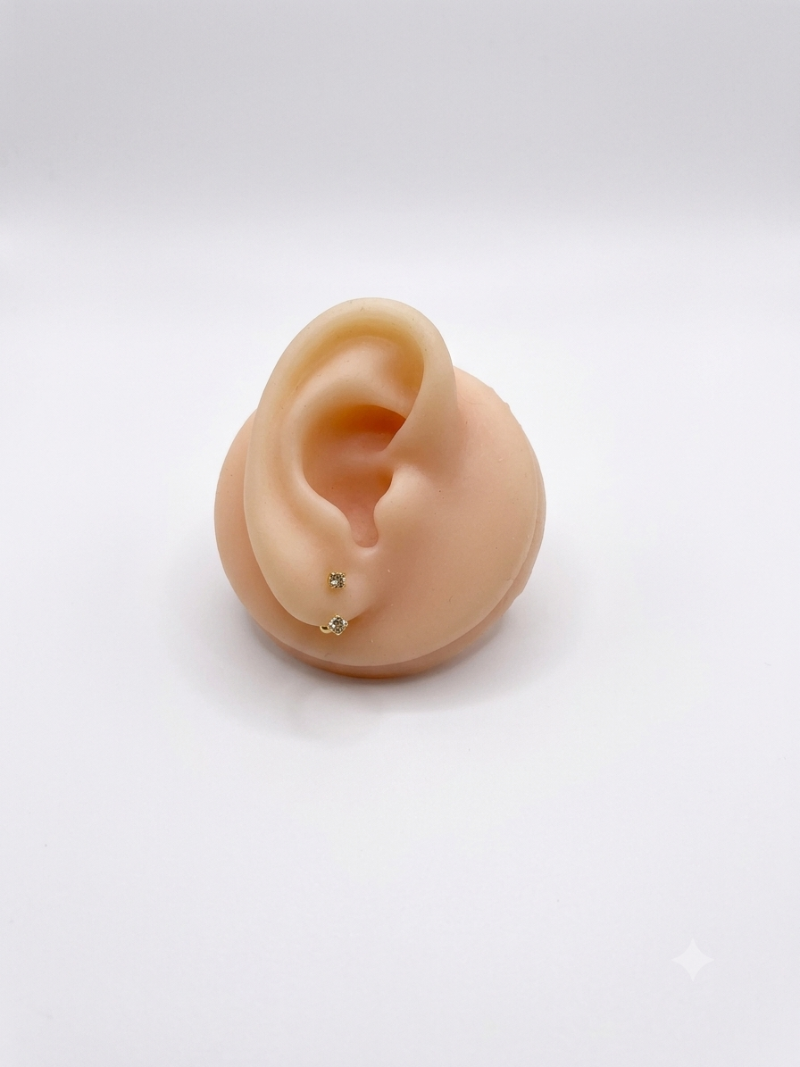 Double Side Illusion Stud (pair)